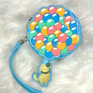 Disney Pixar UP Loungefly Dug w/Balloons Wristlet NWT